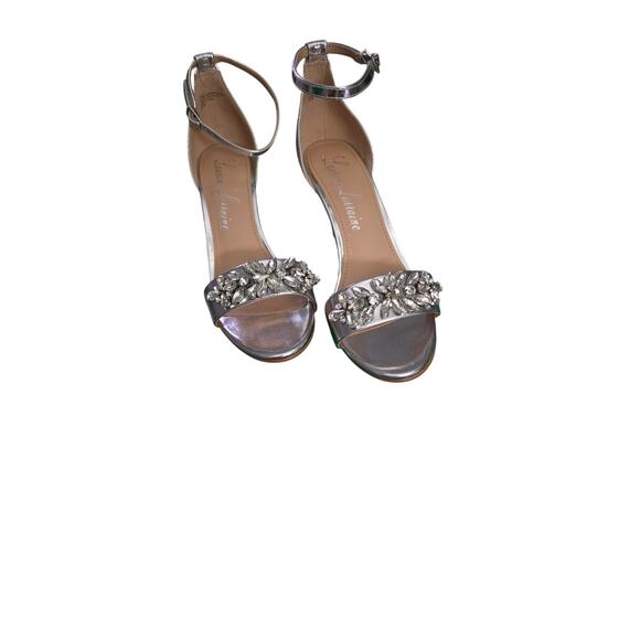 Lauren Lorraine Nancy Stiletto heels ankle strap and rhinestone embellishments - Picture 1 of 5